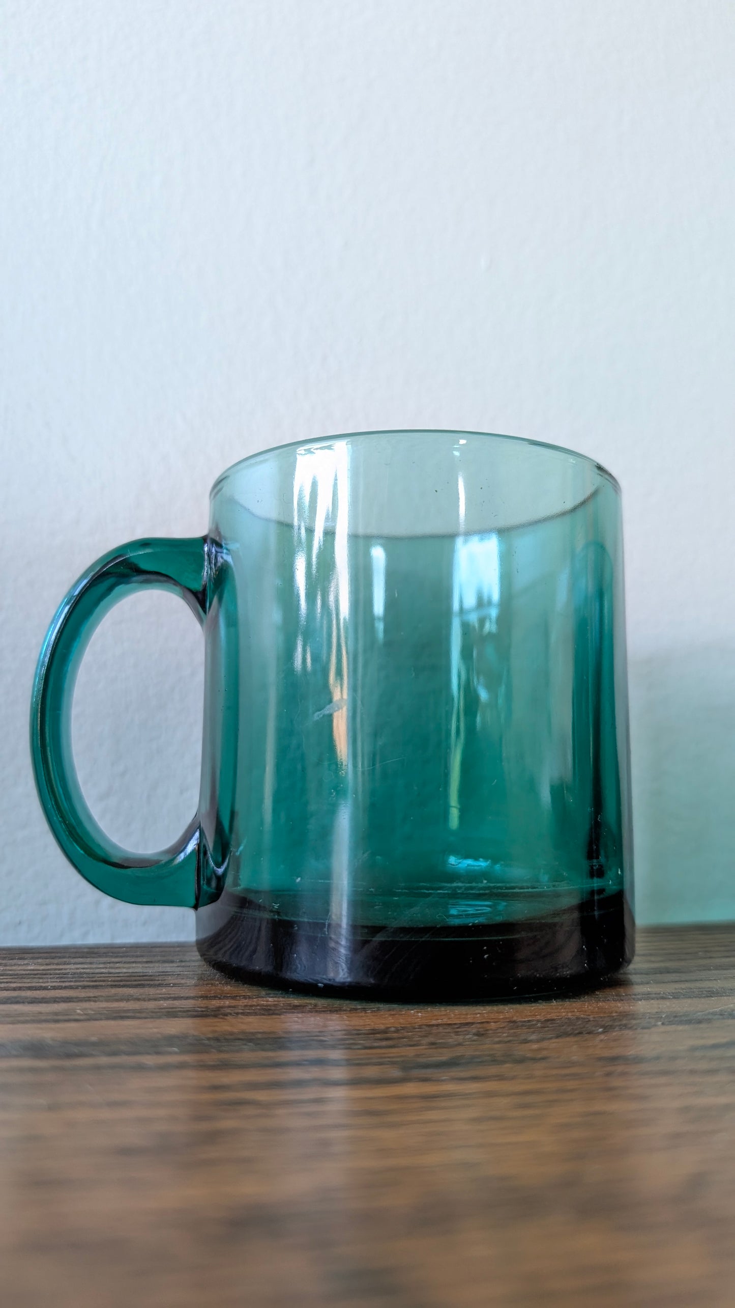Emerald Green Glass Mugs (set of 4)