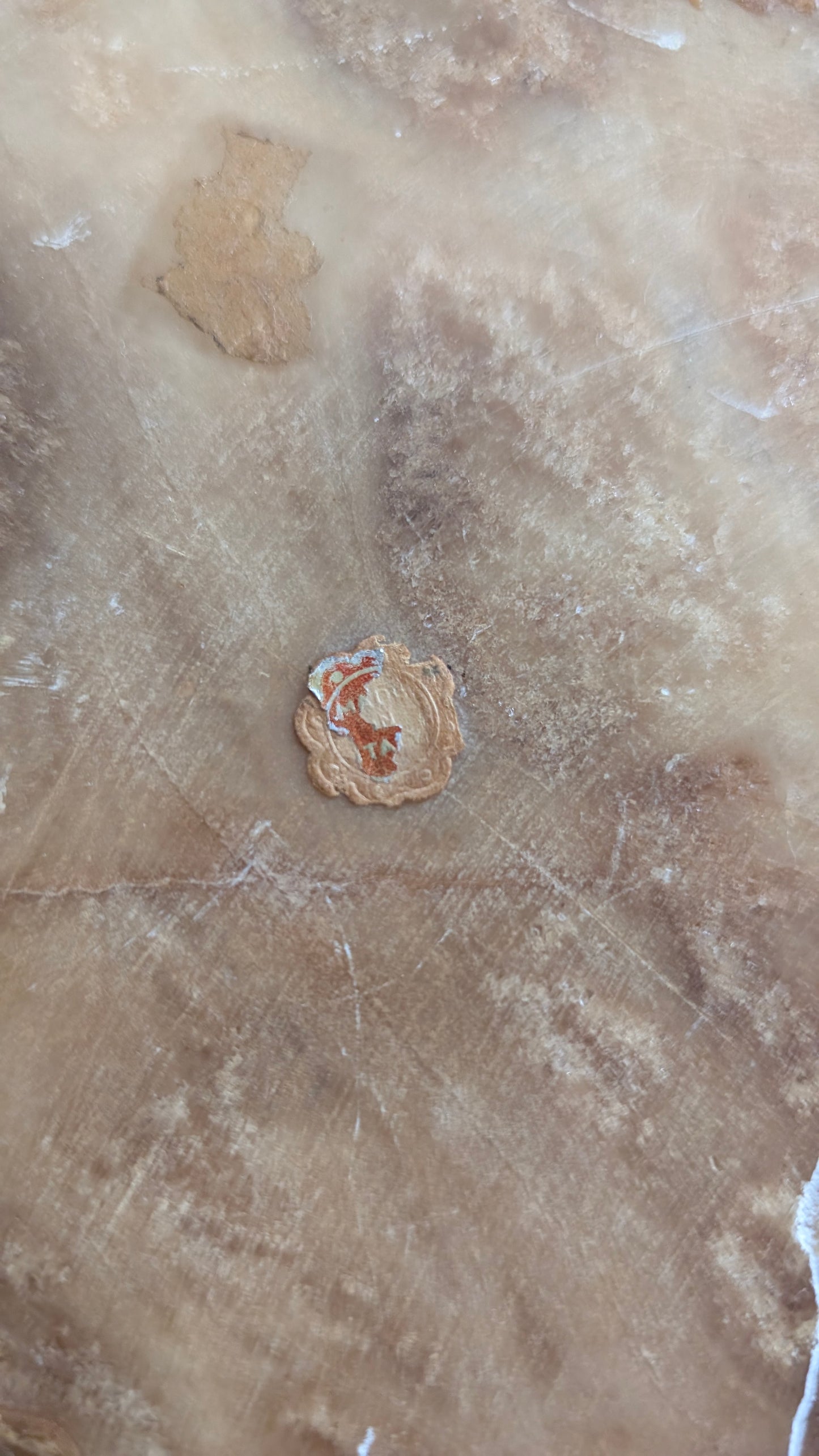 Vintage Italian Natural Stone Console Bowl