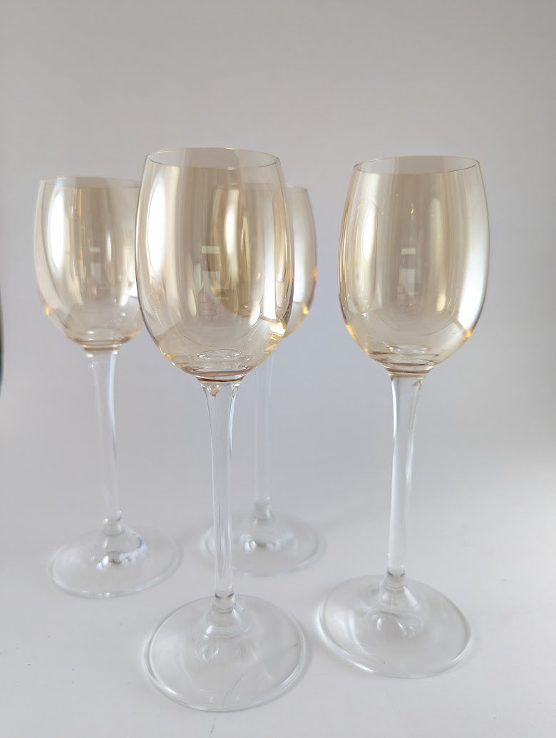 Pier 1 Golden Luster Cordial Glasses (set of 4)