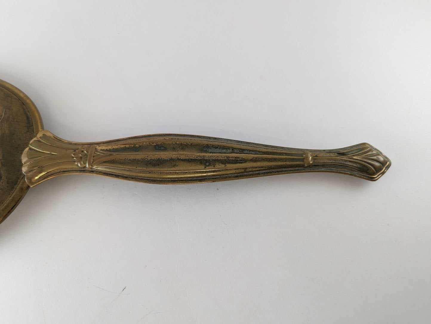 Vintage Brass Hand Mirror