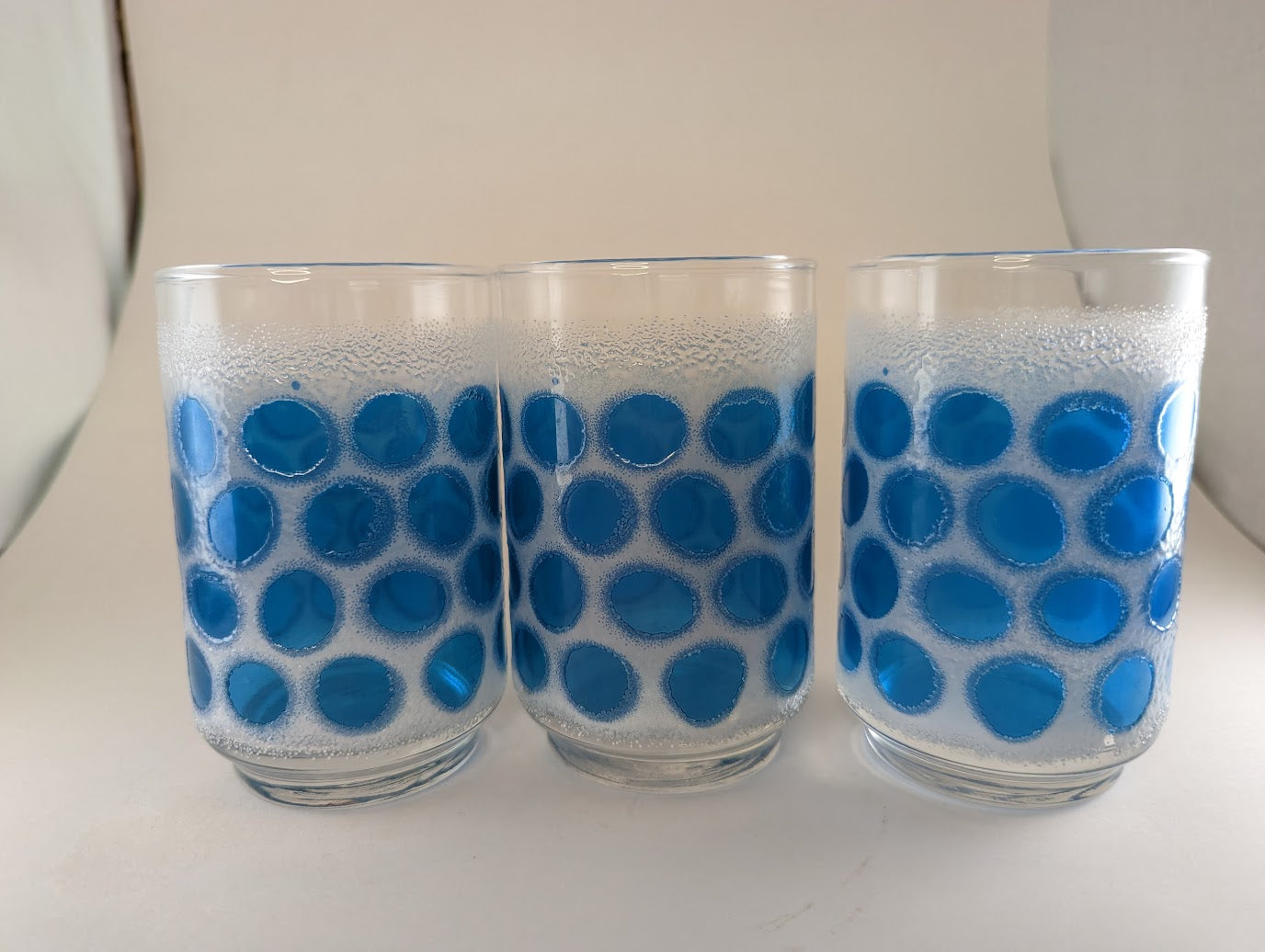 1960's Libbey Turquoise Concord Tumblers (set of 3)