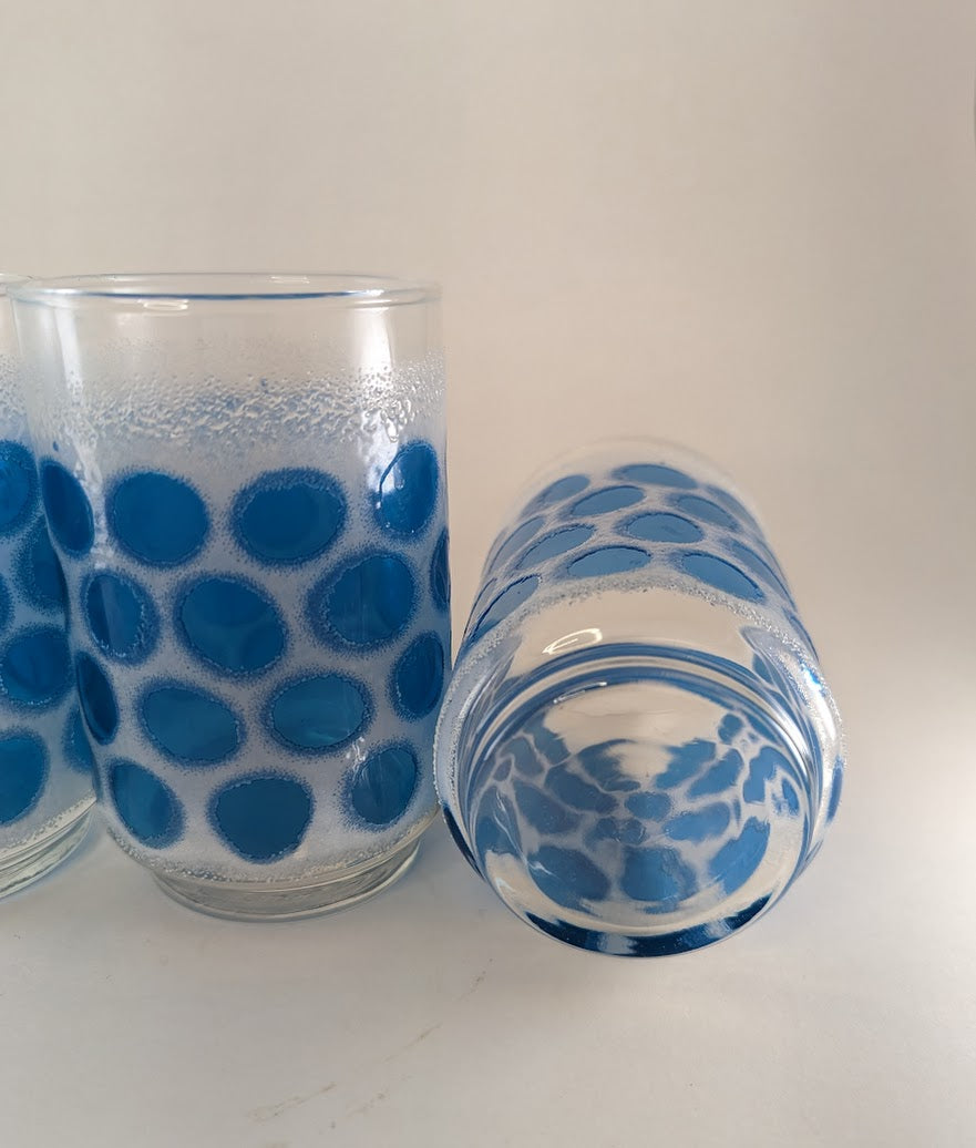 1960's Libbey Turquoise Concord Tumblers (set of 3)