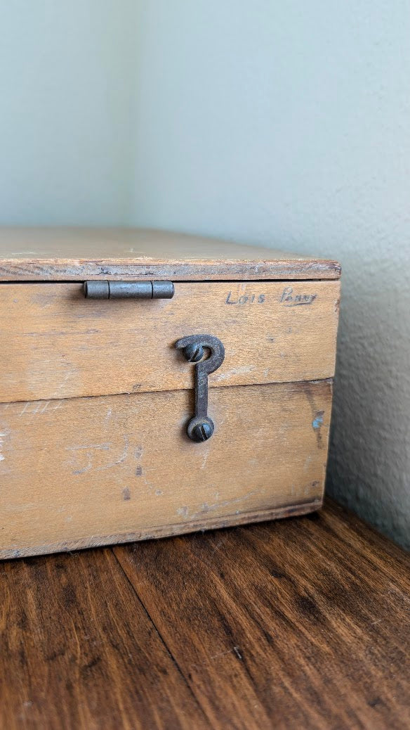 Lois Penny's Art Box with Hand Painted Canvas Color Chart