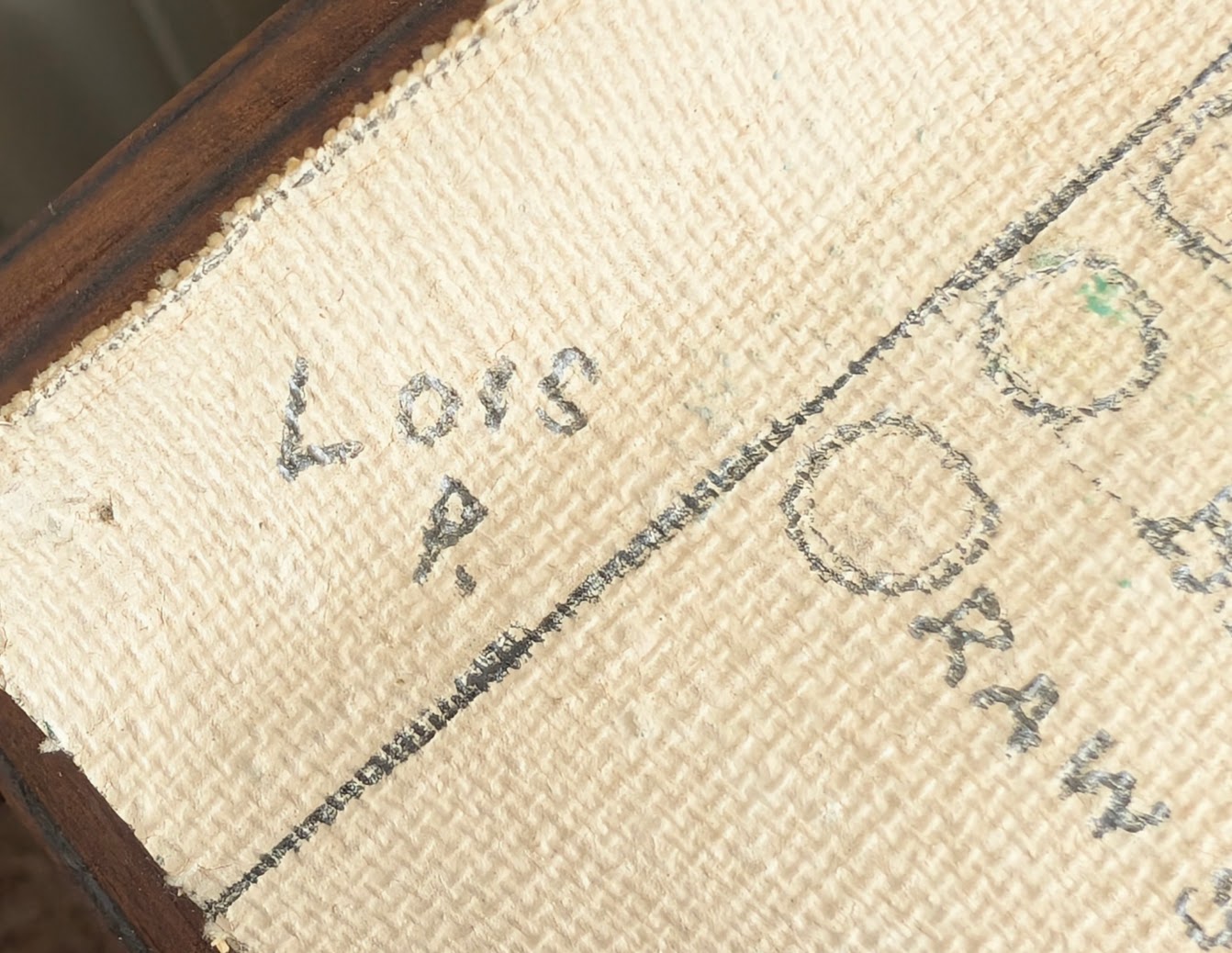 Lois Penny's Art Box with Hand Painted Canvas Color Chart