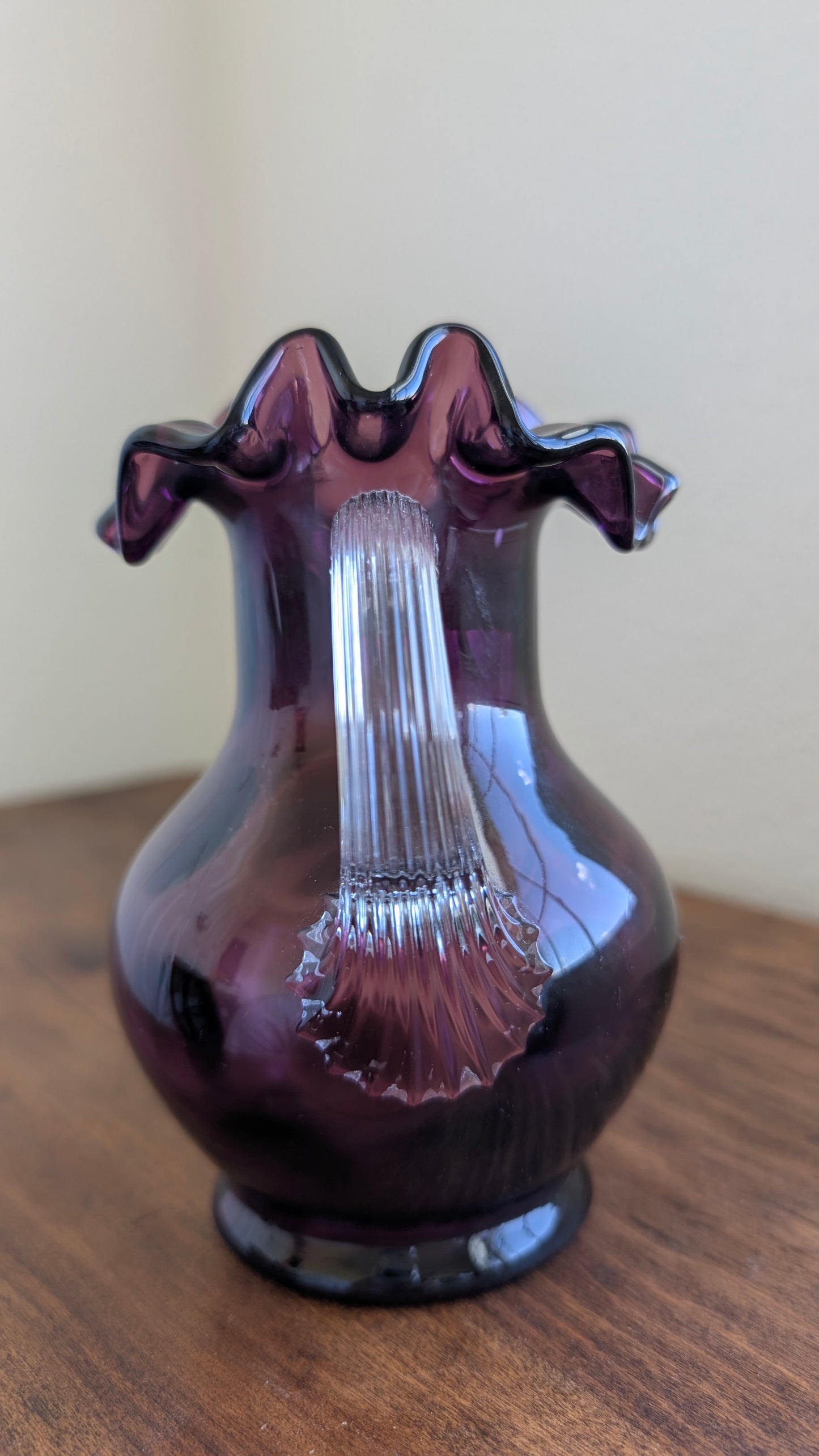 Fenton Amethyst Coin Dot Pitcher