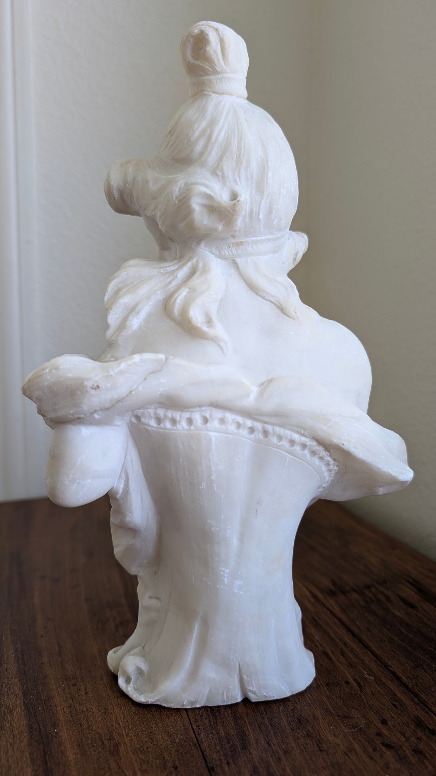 Marble Statuary of Young Woman