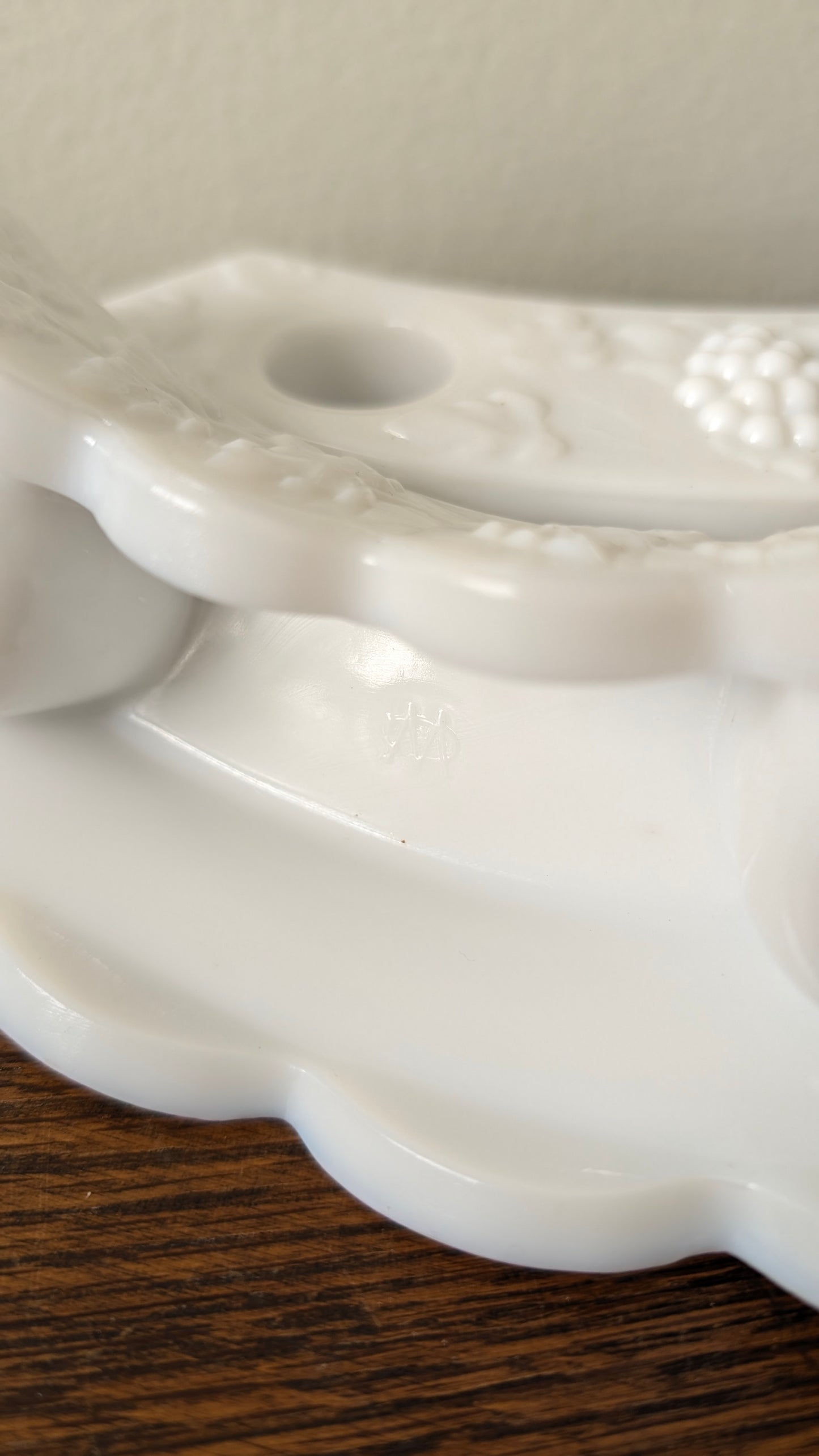 Westmoreland Paneled Grape Double Light Candlesticks (set of 2)