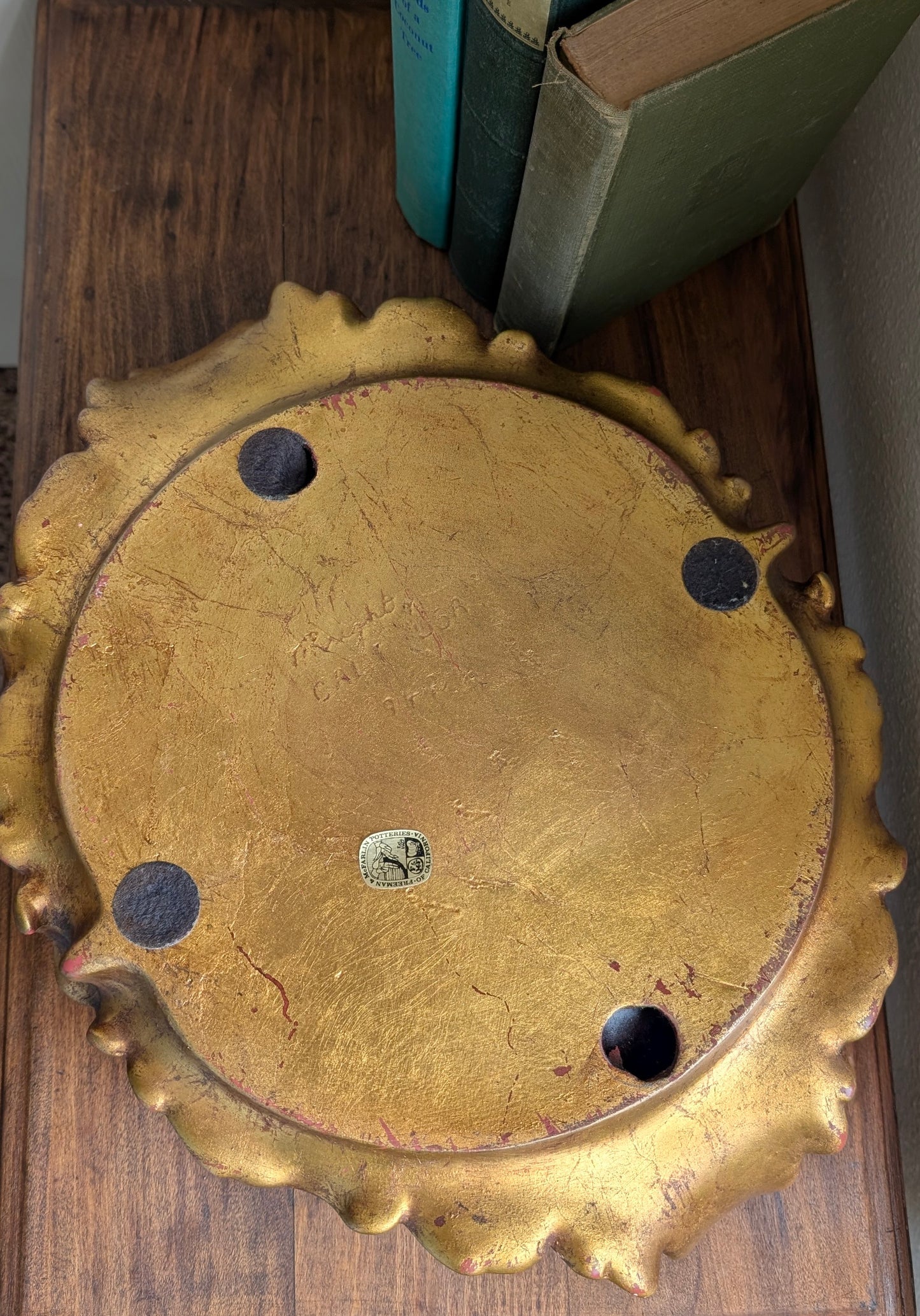 Green and Gold Console Bowl