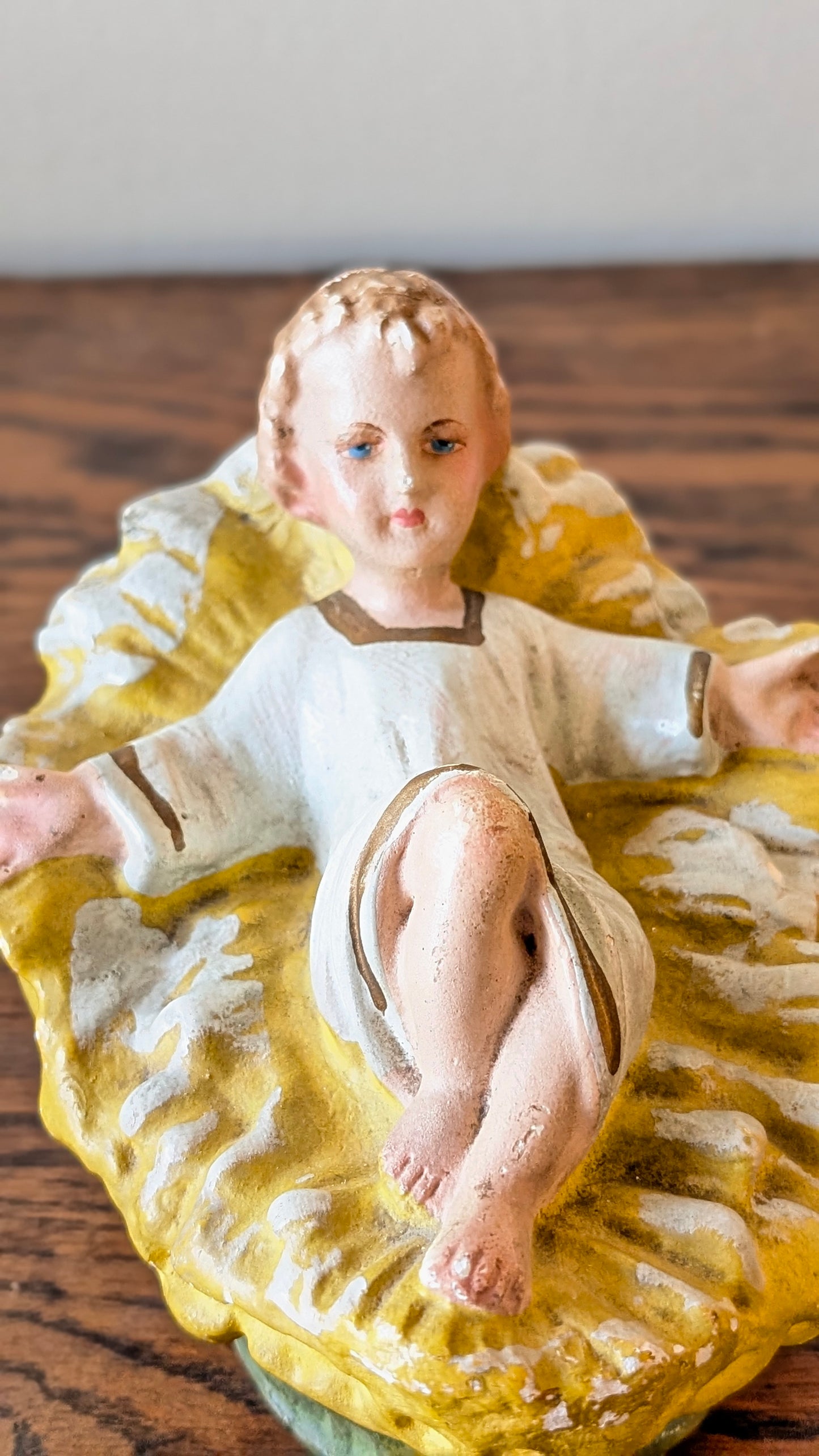 Antique Chalkware Baby Jesus