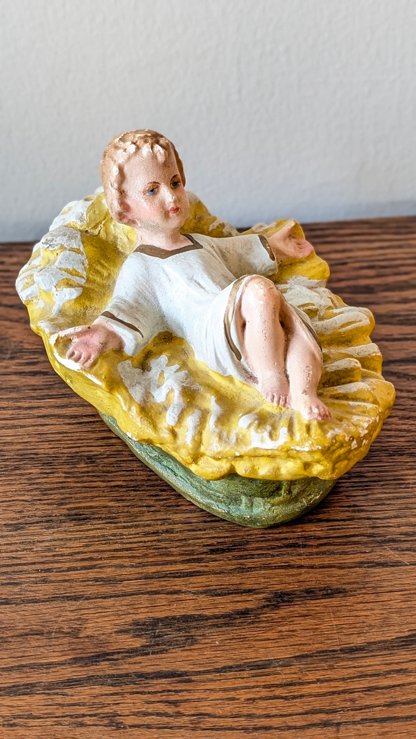 Antique Chalkware Baby Jesus