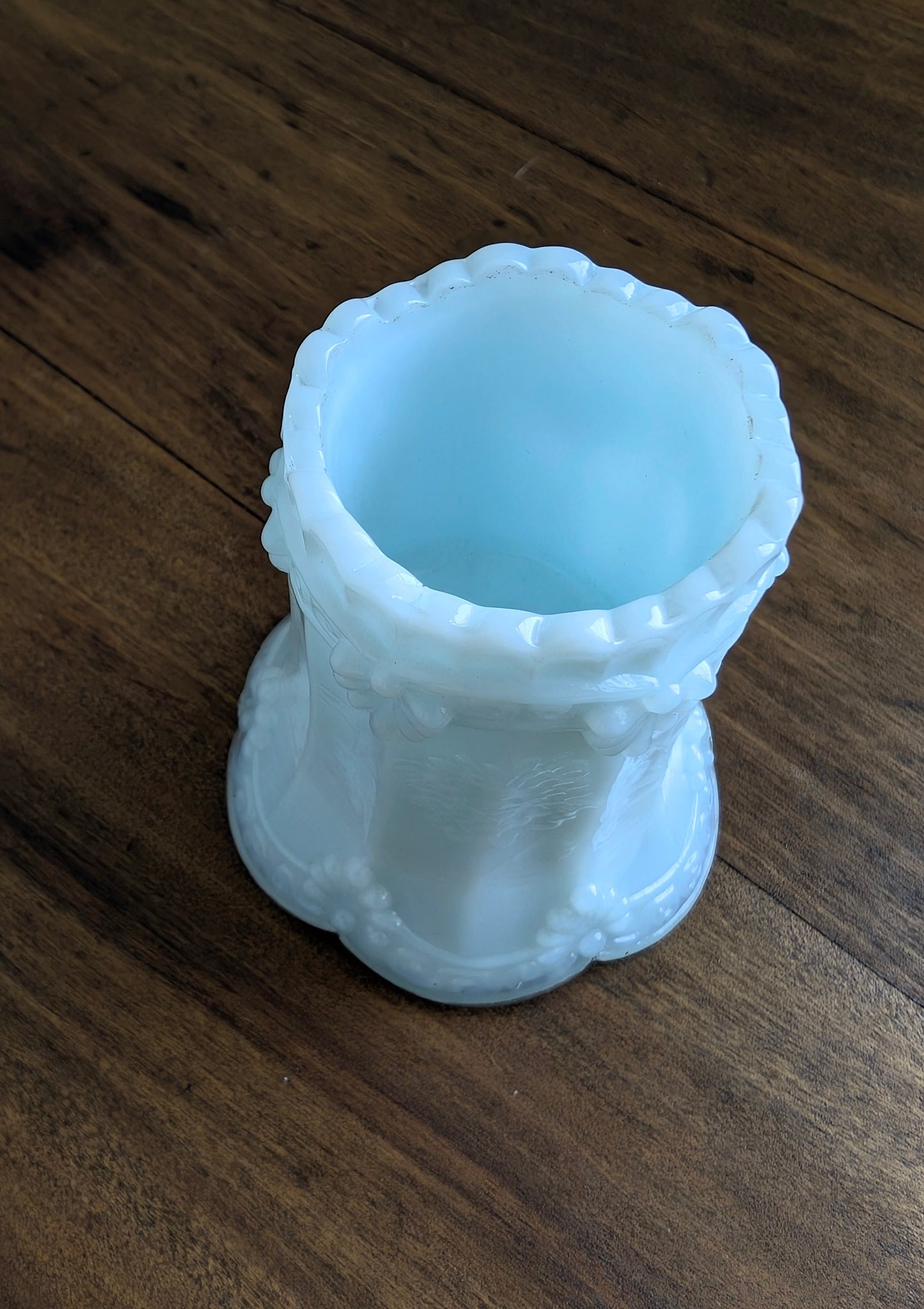 Blue Opaline Toothpick /Match Holder