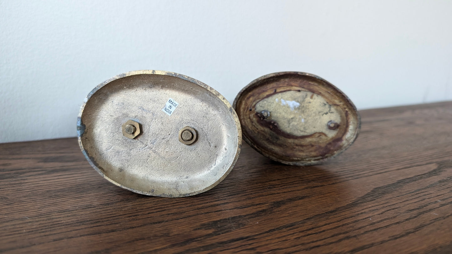 Brass Angel Candlestick Holders (set of 2)