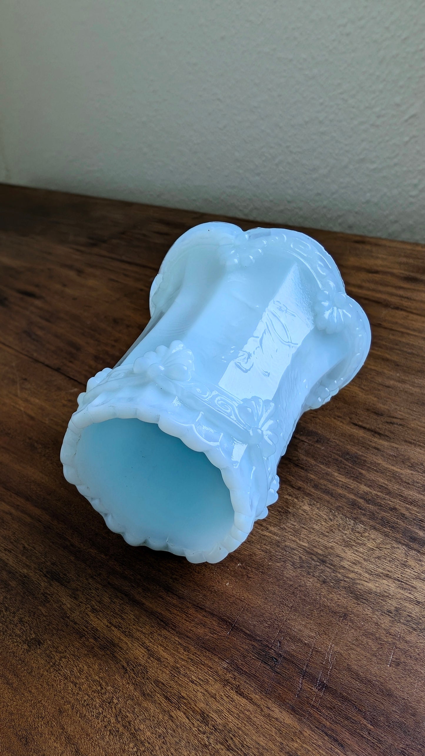 Blue Opaline Toothpick /Match Holder