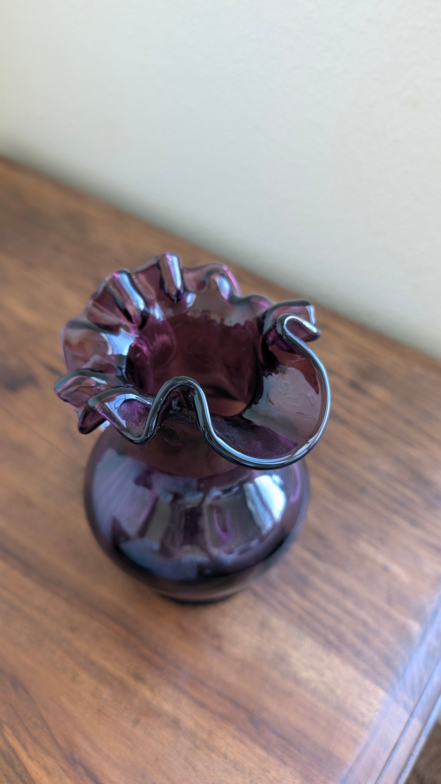 Fenton Amethyst Coin Dot Pitcher