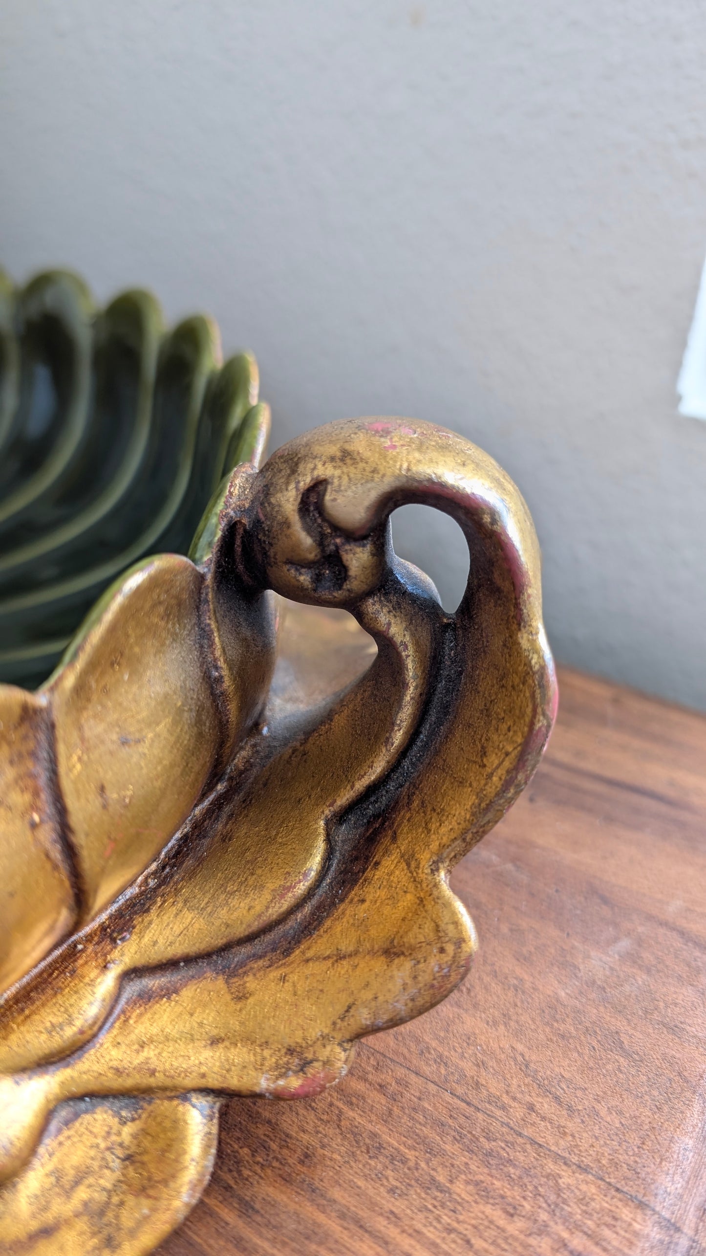 Green and Gold Console Bowl