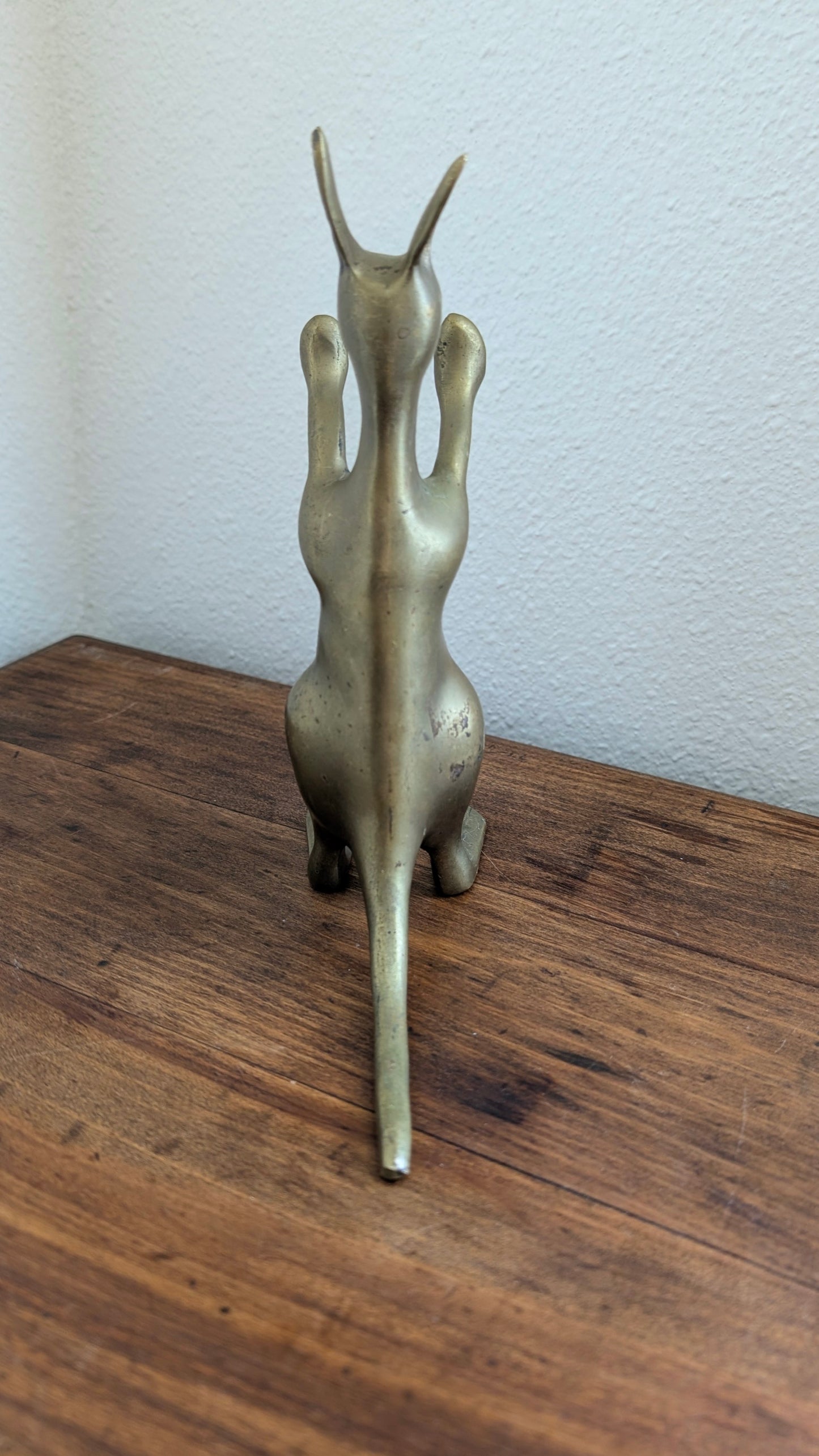 Brass Kangaroo Bookend
