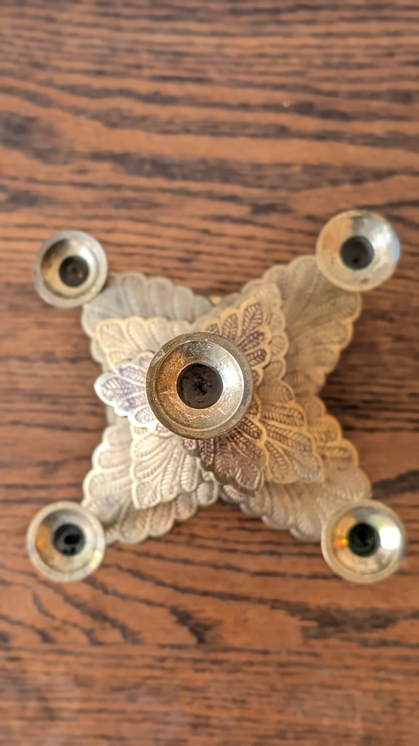 Brass Christmas Tree Candelabra