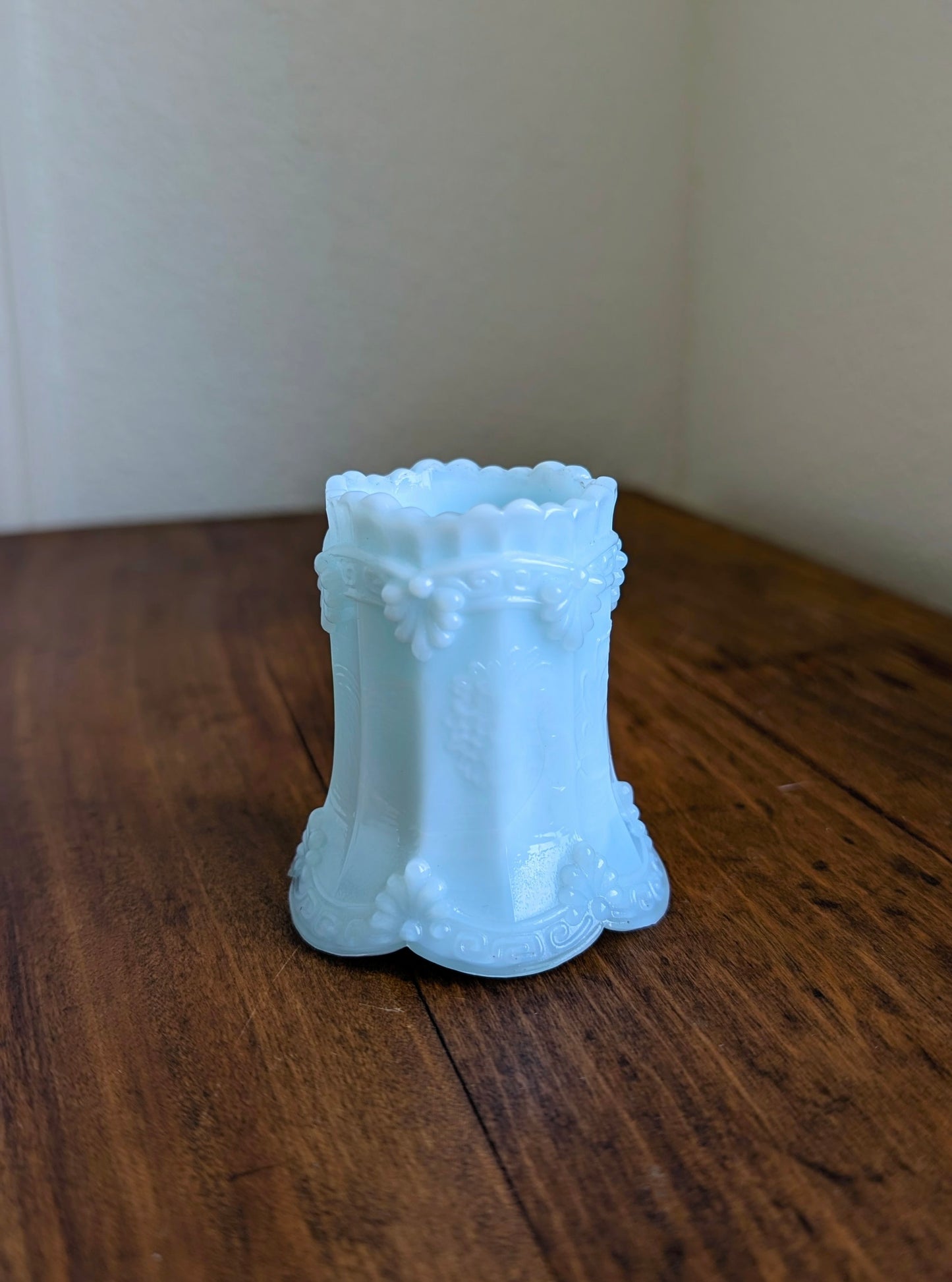 Blue Opaline Toothpick /Match Holder