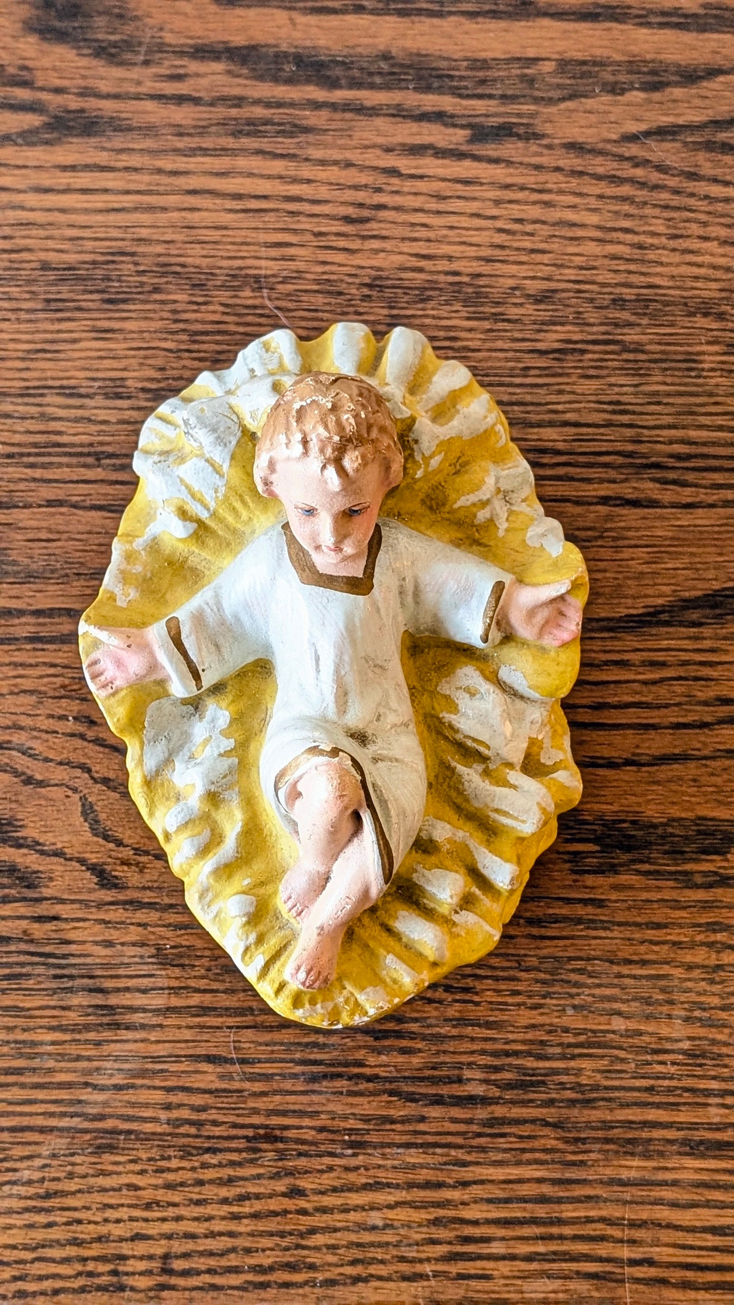 Antique Chalkware Baby Jesus