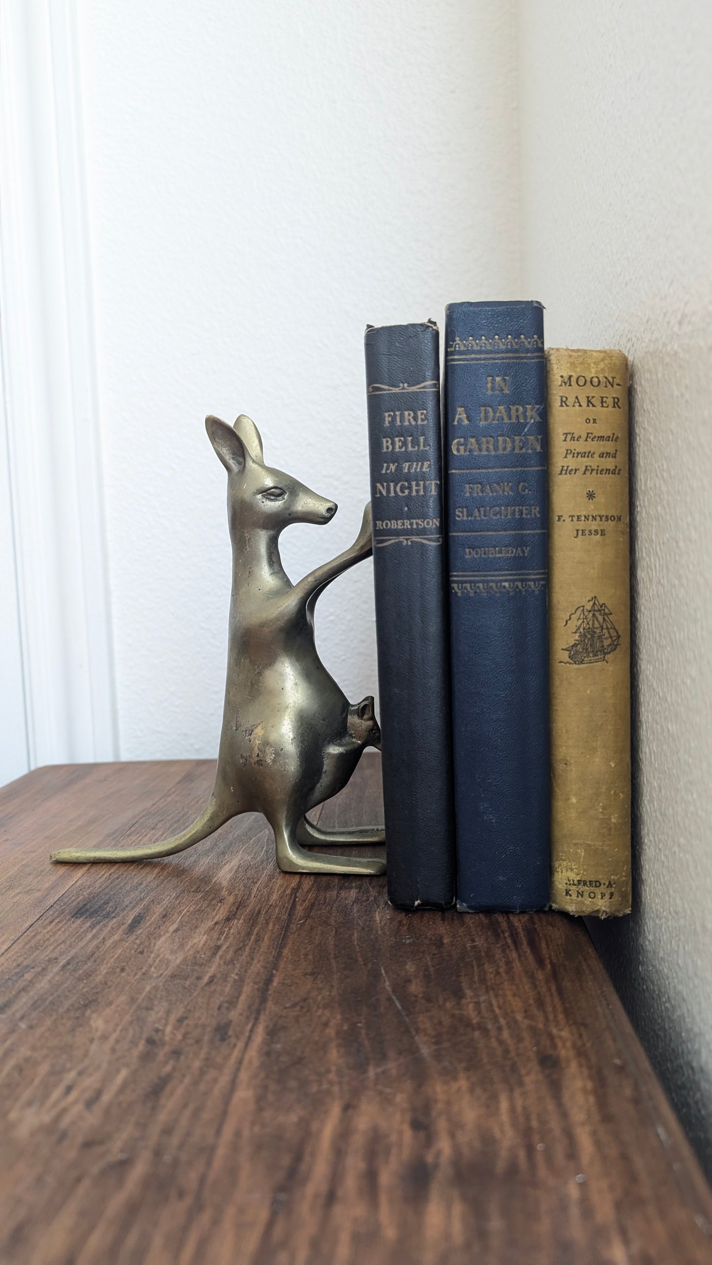 Brass Kangaroo Bookend