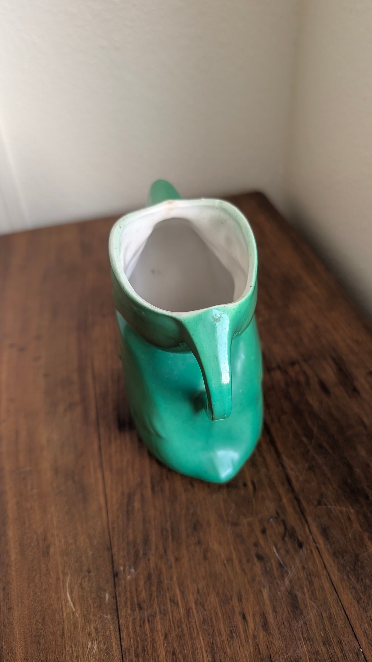 Green Ceramic Kookaburra Pitcher