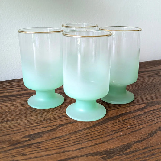 Blendo Frosted Pedestal Tumblers (set of 4)