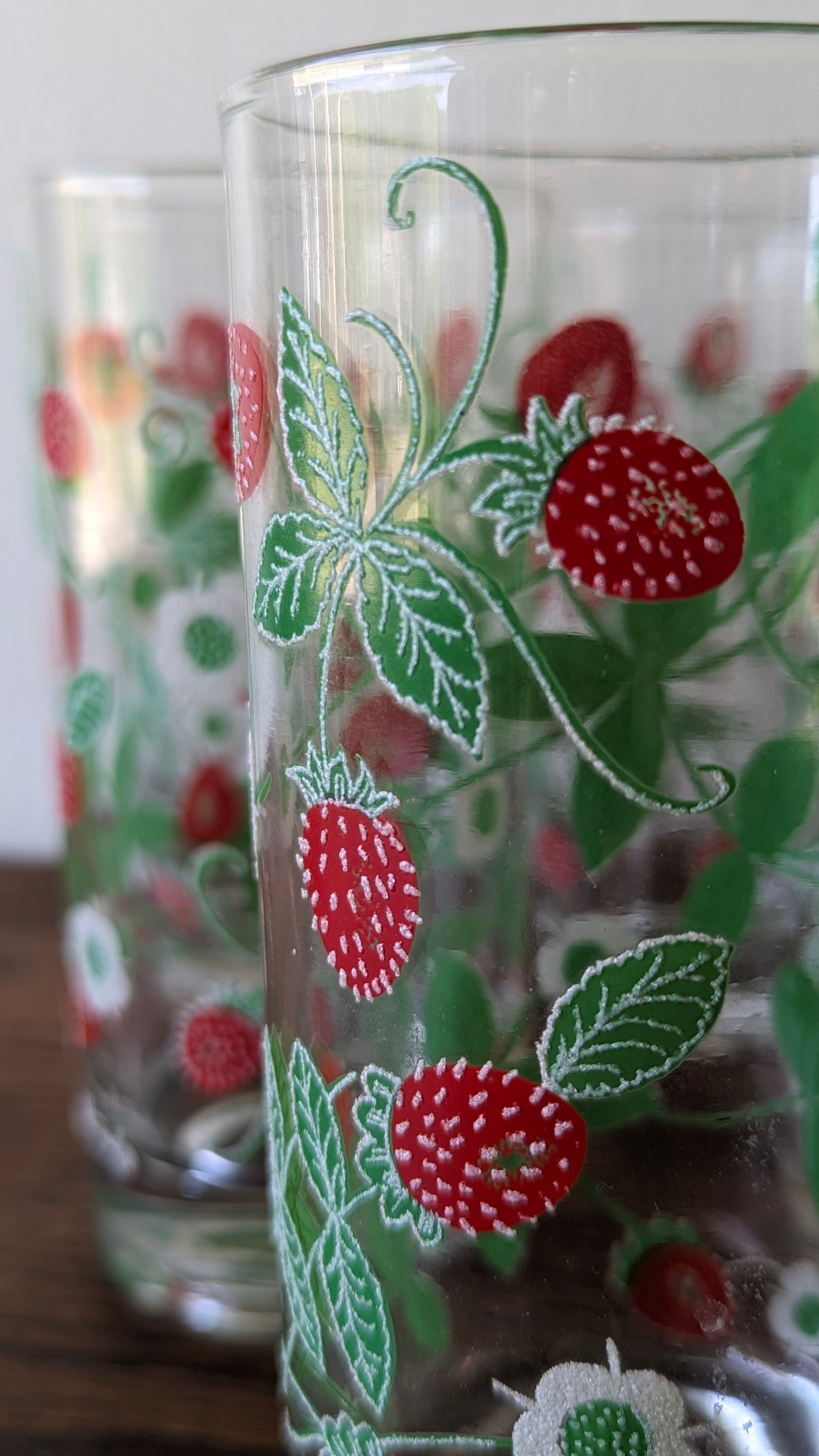 Georges Briard Strawberry Blossom Tumblers (set of 5)