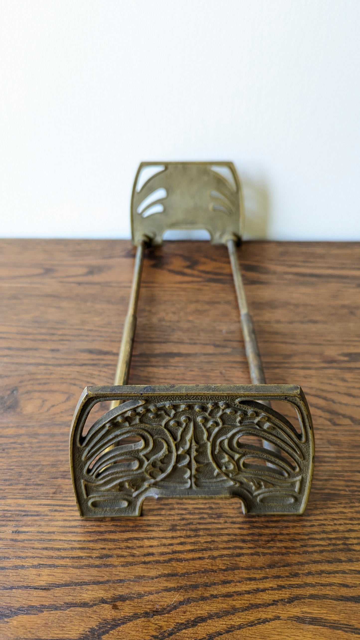 Vintage Art Nouveau Brass Expandable Book Holder