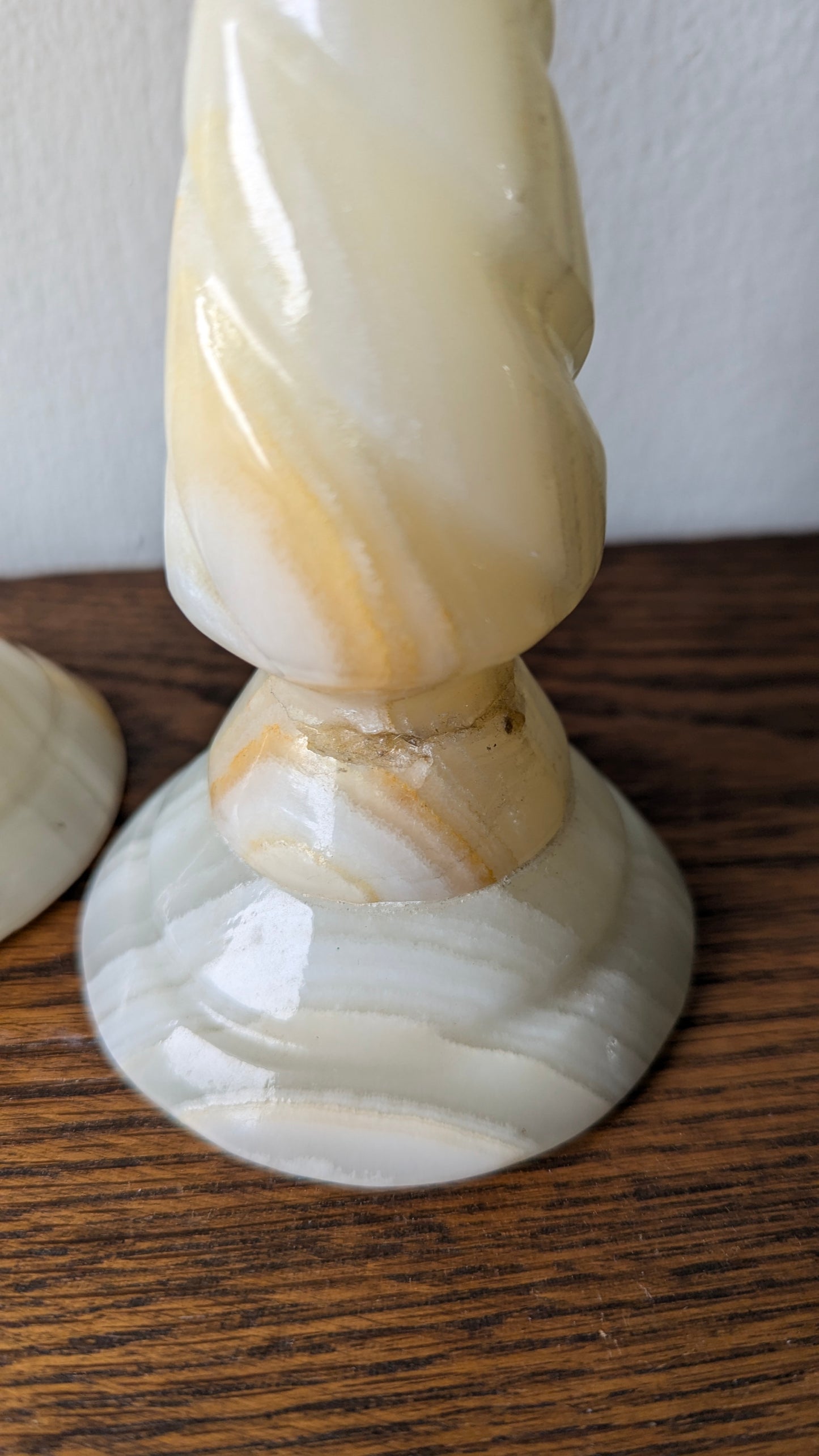 Vintage Onyx Candlestick Holders(pair)