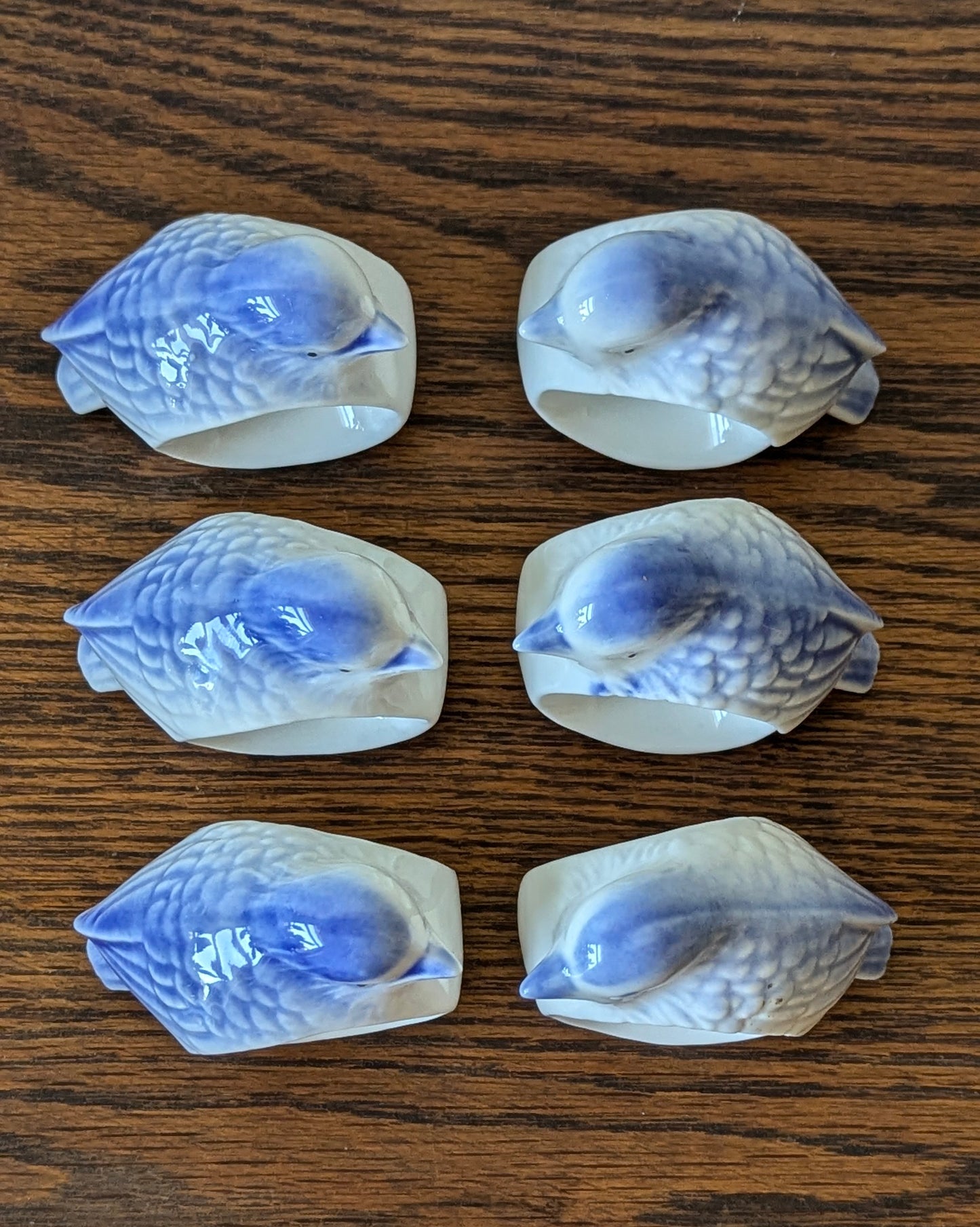 Bluebird Napkin Rings (set of 6)