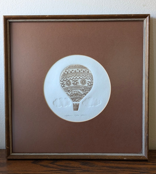 Signed and Numbered Balloon Etching 104/150 by David Olson