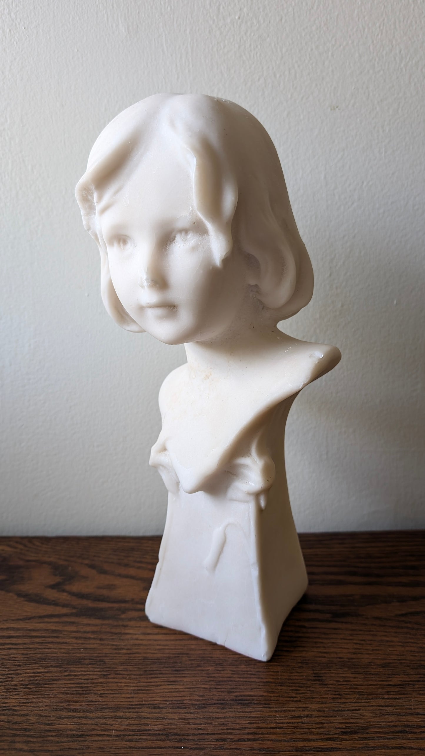 Marble bust of a young girl