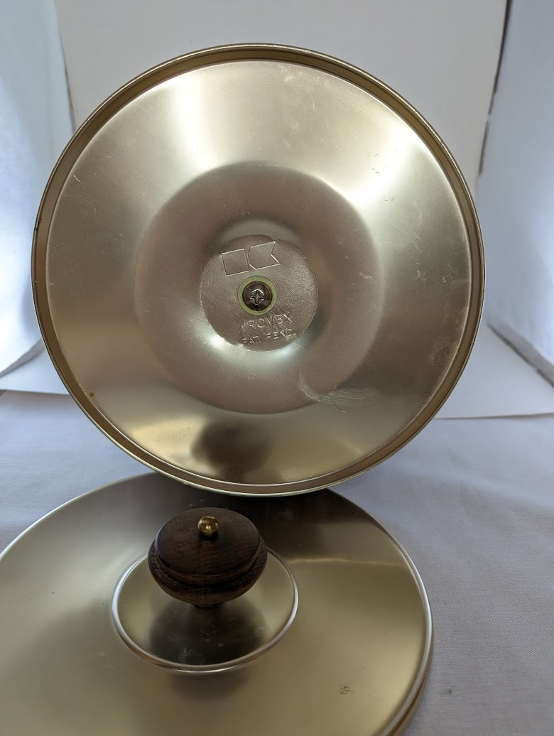 Vintage Kromex Ice Bucket with Gold Finish