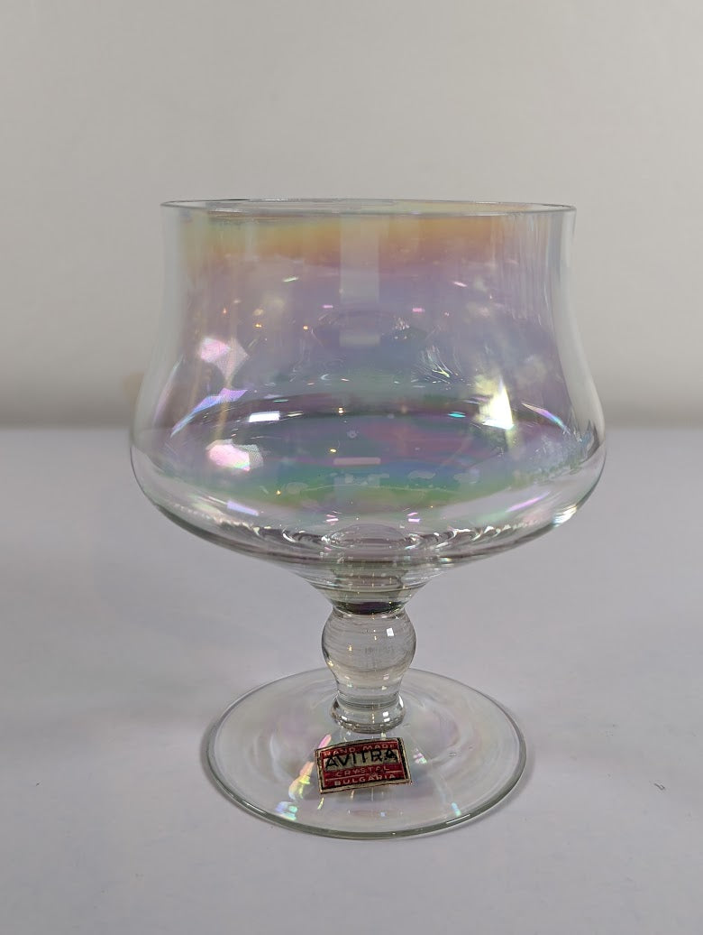 Avitra Iridescent Bulgarian Crystal Snifters (set of 7)