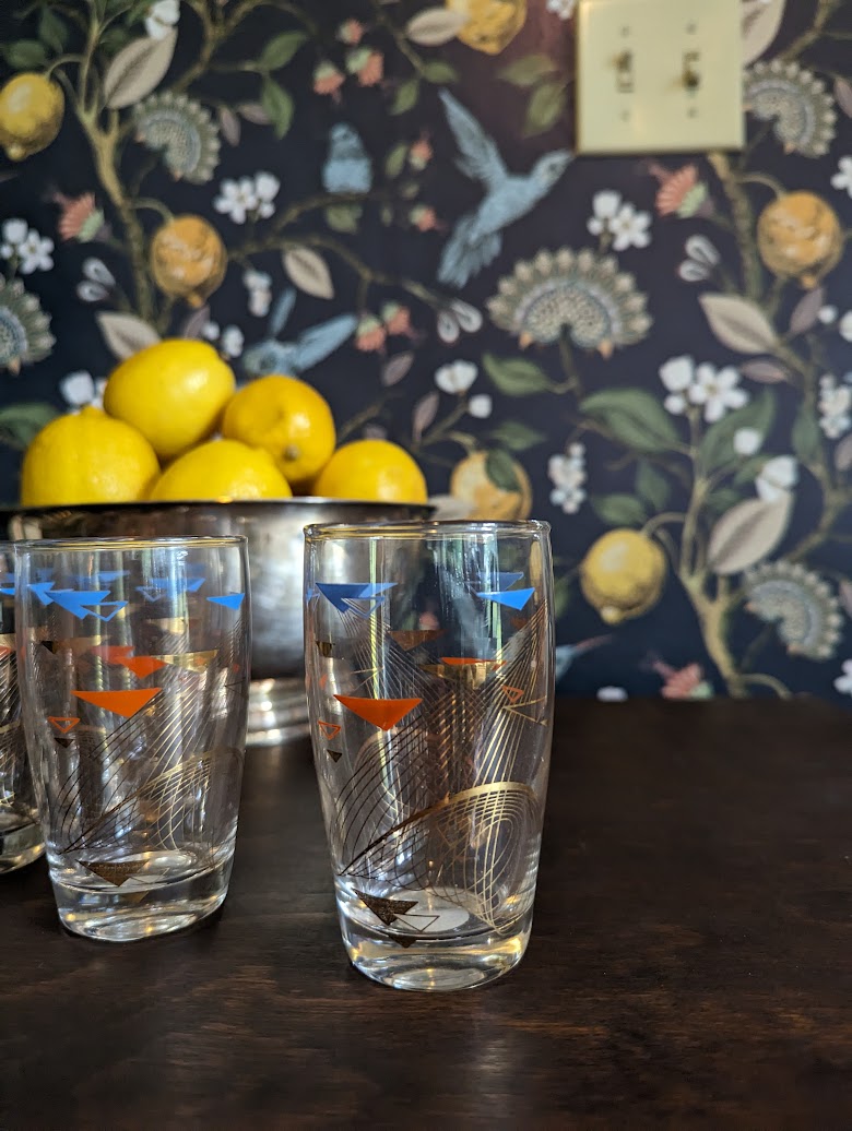 MCM Futuristic Cocktail Glasses (set of 6)