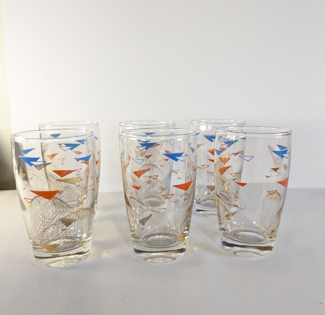 MCM Futuristic Cocktail Glasses (set of 6)