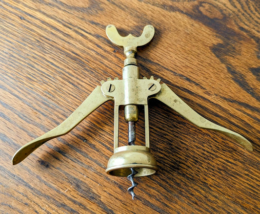 Vintage Italian Brass Corkscrew