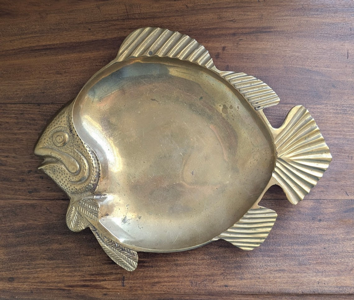 Brass Fish Platter/ Trinket Dish