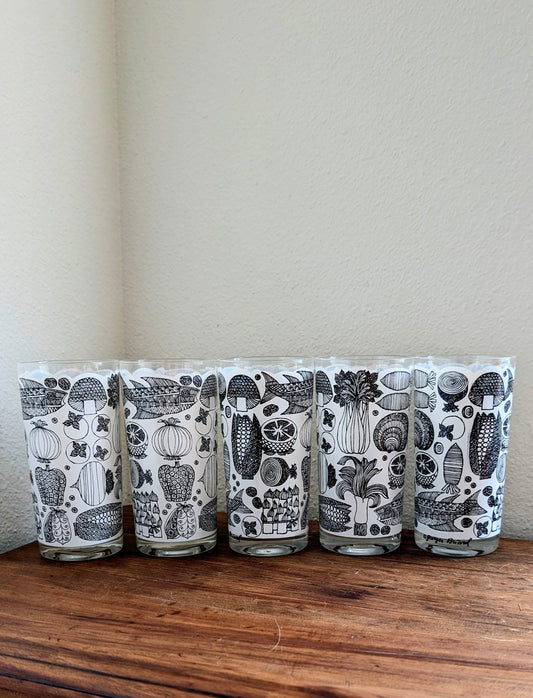 Georges Briard 'Foodie' Tumblers (set of 5)