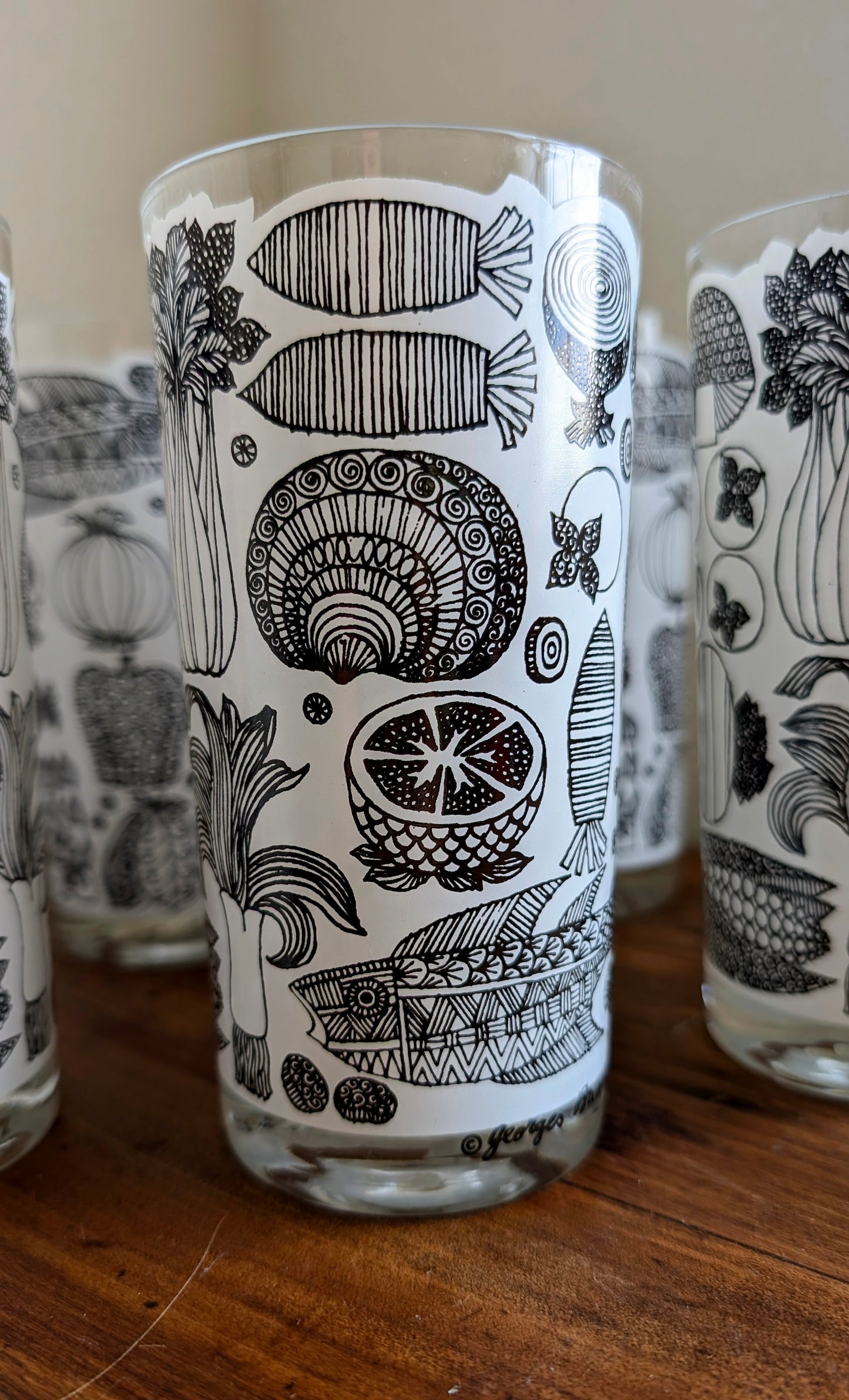 Georges Briard 'Foodie' Tumblers (set of 5)