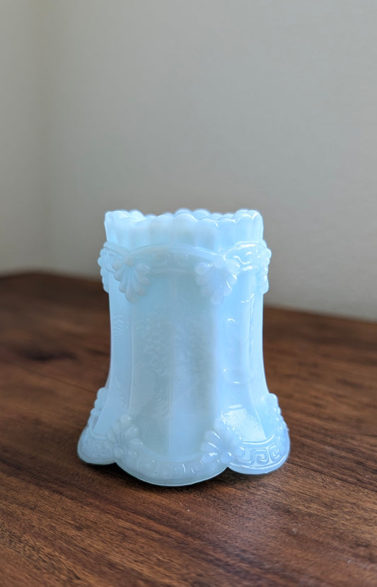 Blue Opaline Toothpick /Match Holder