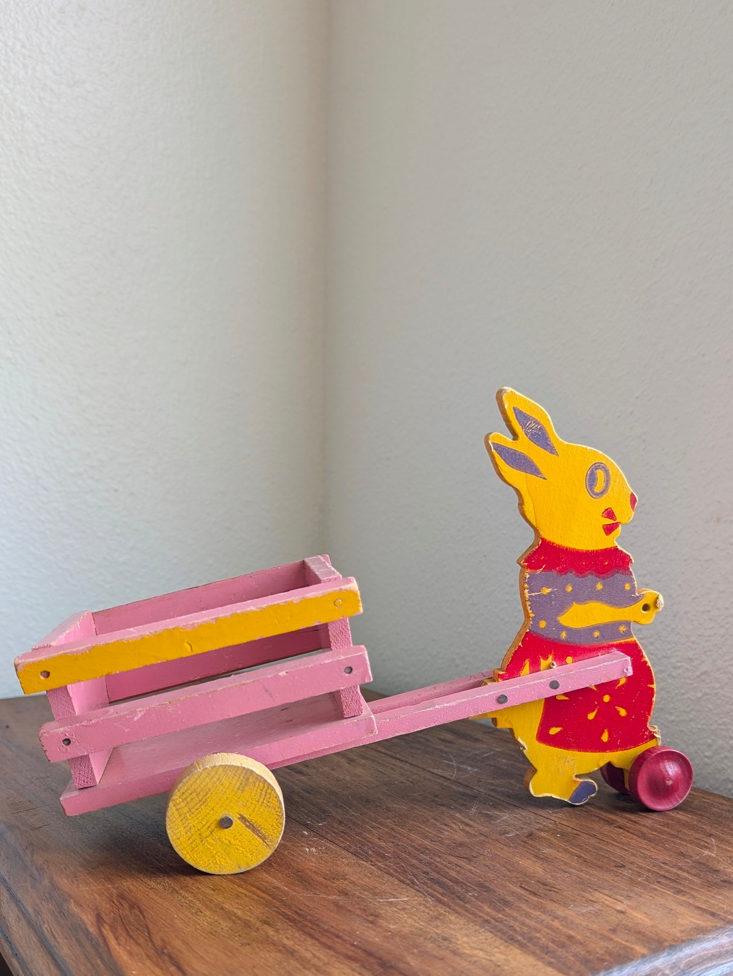 1930's Antique Easter Children's Pullcart Toy