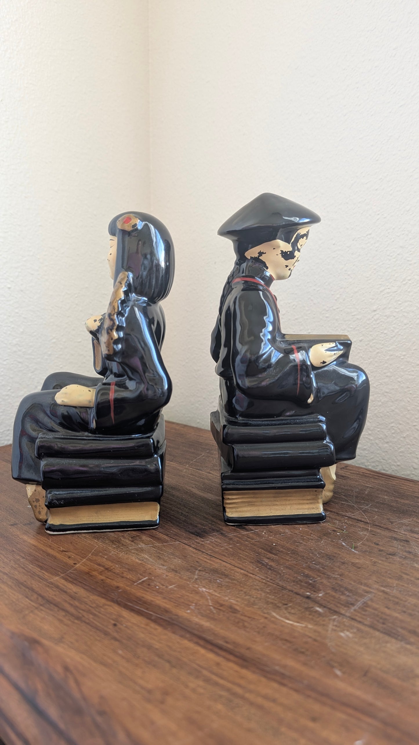 1950's Wales Japanese Porcelain Bookends