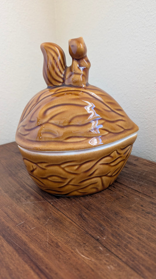 Ceramic Squirrel Nut Dish