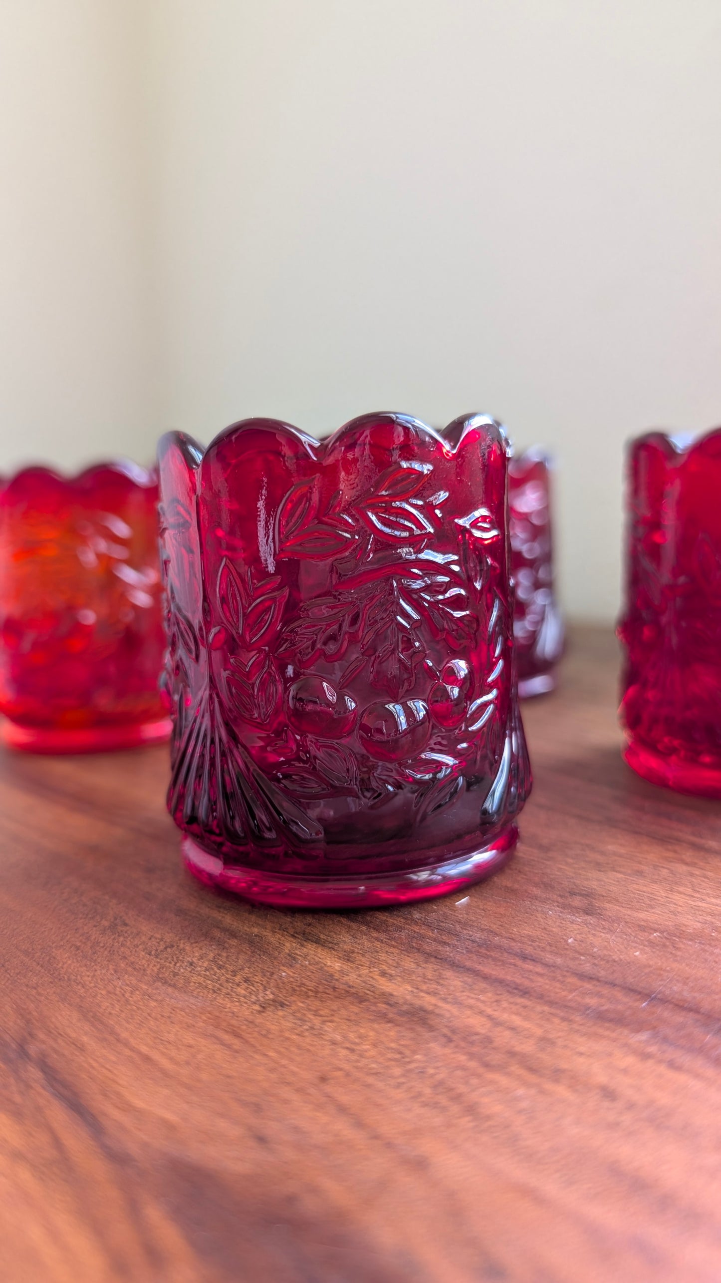 LG Wright Cherry Toothpick/Votives (set of 5)