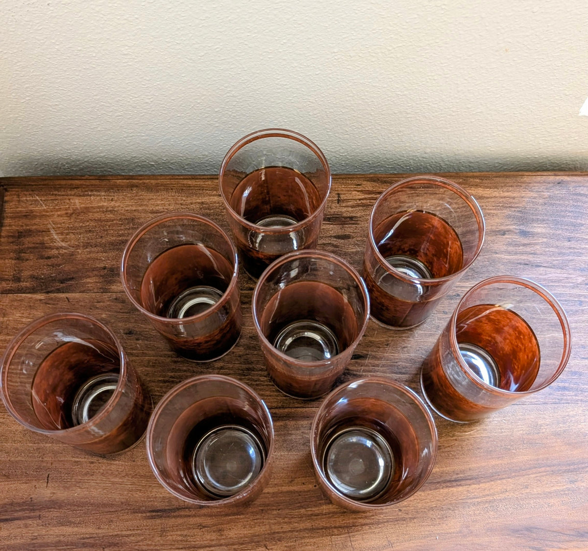 Culver Tortoiseshell Highball Glasses (set of 8)