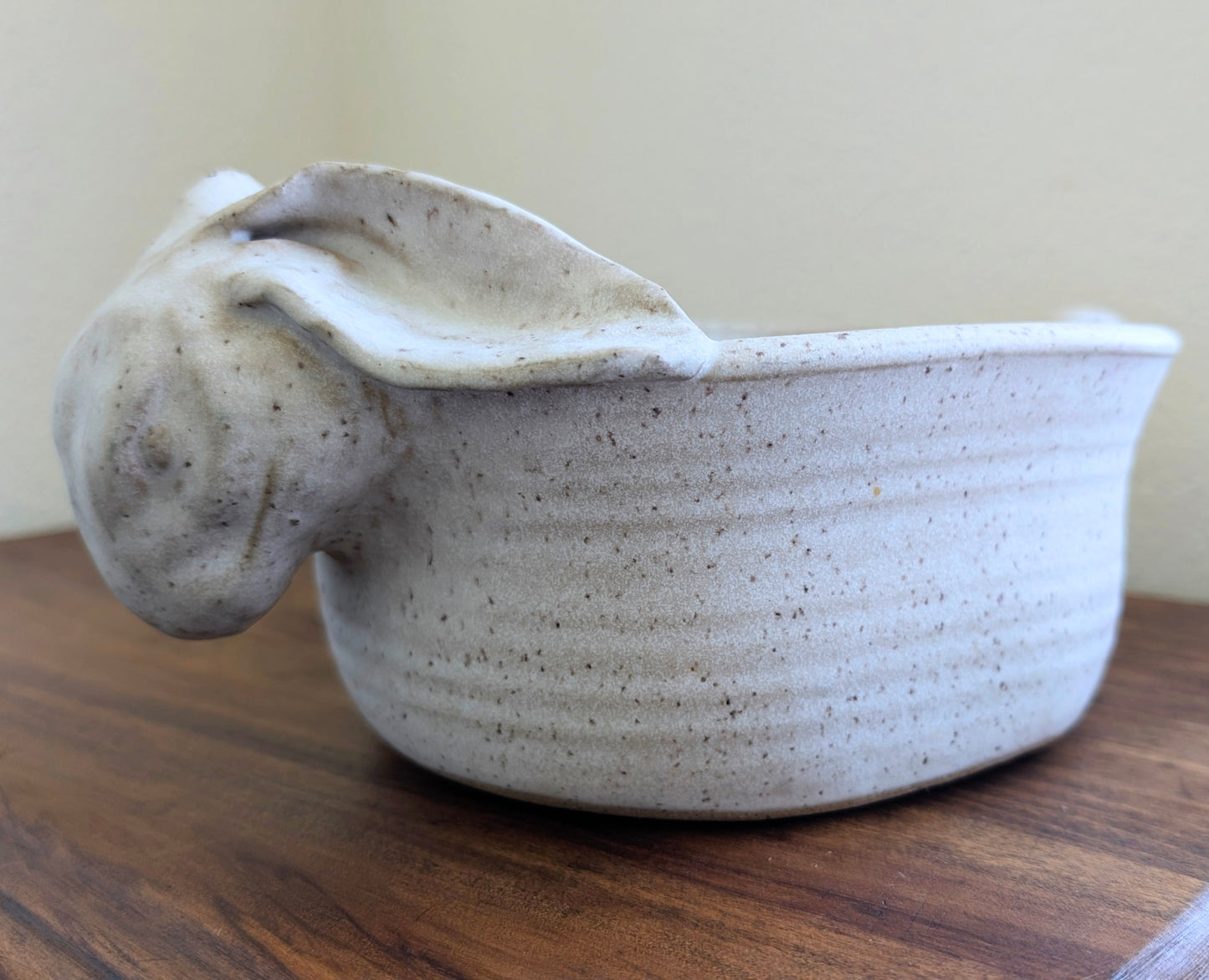Handmade Pottery Rabbit Serving Vessel