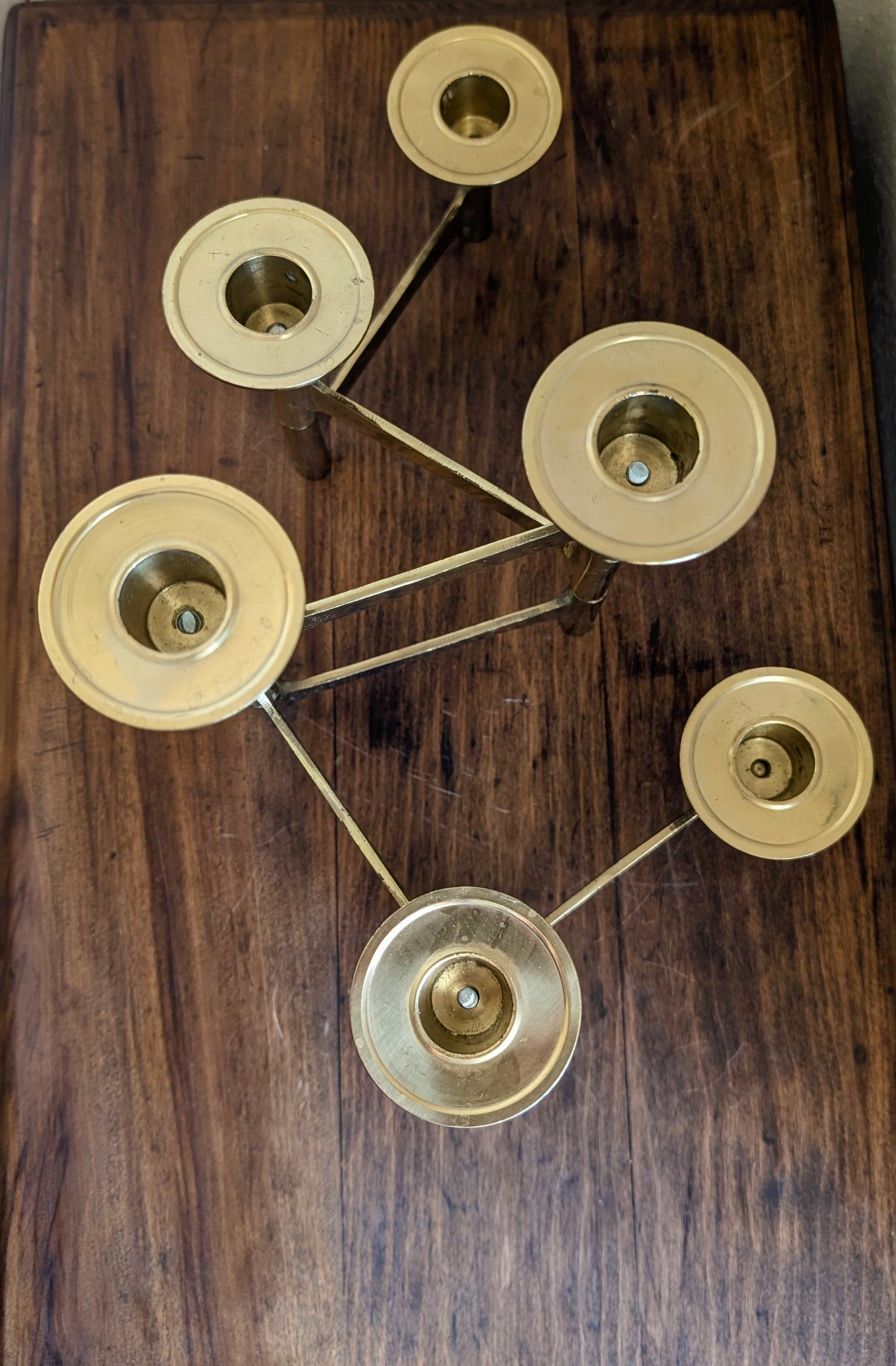 Brass Articulated Candleabra