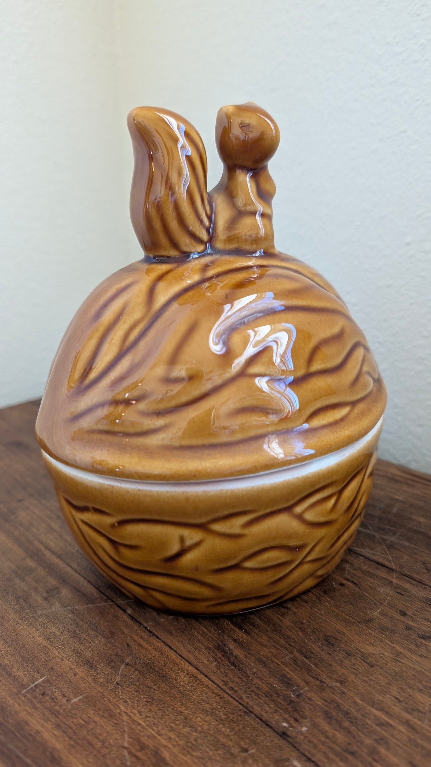 Ceramic Squirrel Nut Dish