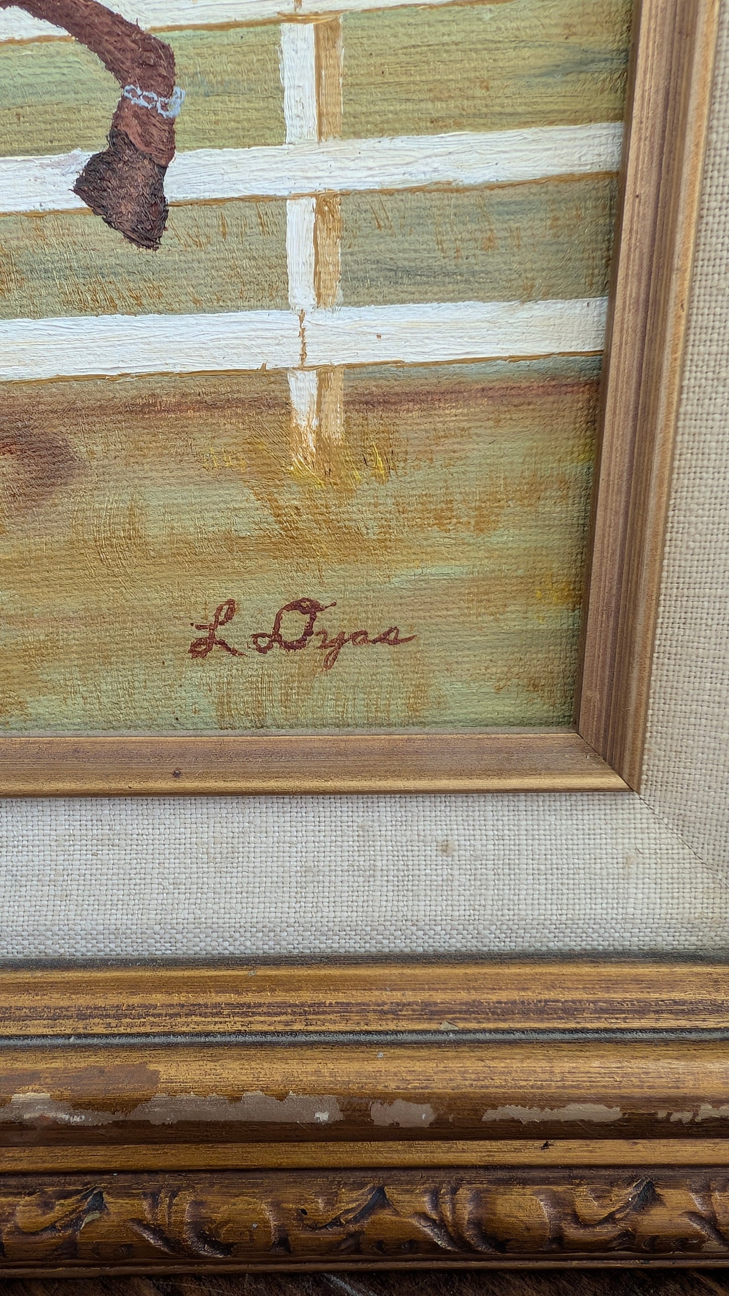 Framed Equestrian Painting